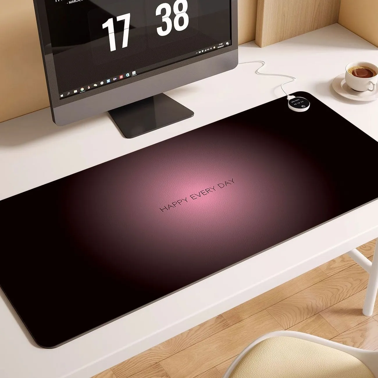 Premium Blackberry Gradient Heating Mouse Pad Winter Extra Large Solid Waterproof Office Learning Fever Hand Warmers – image 5