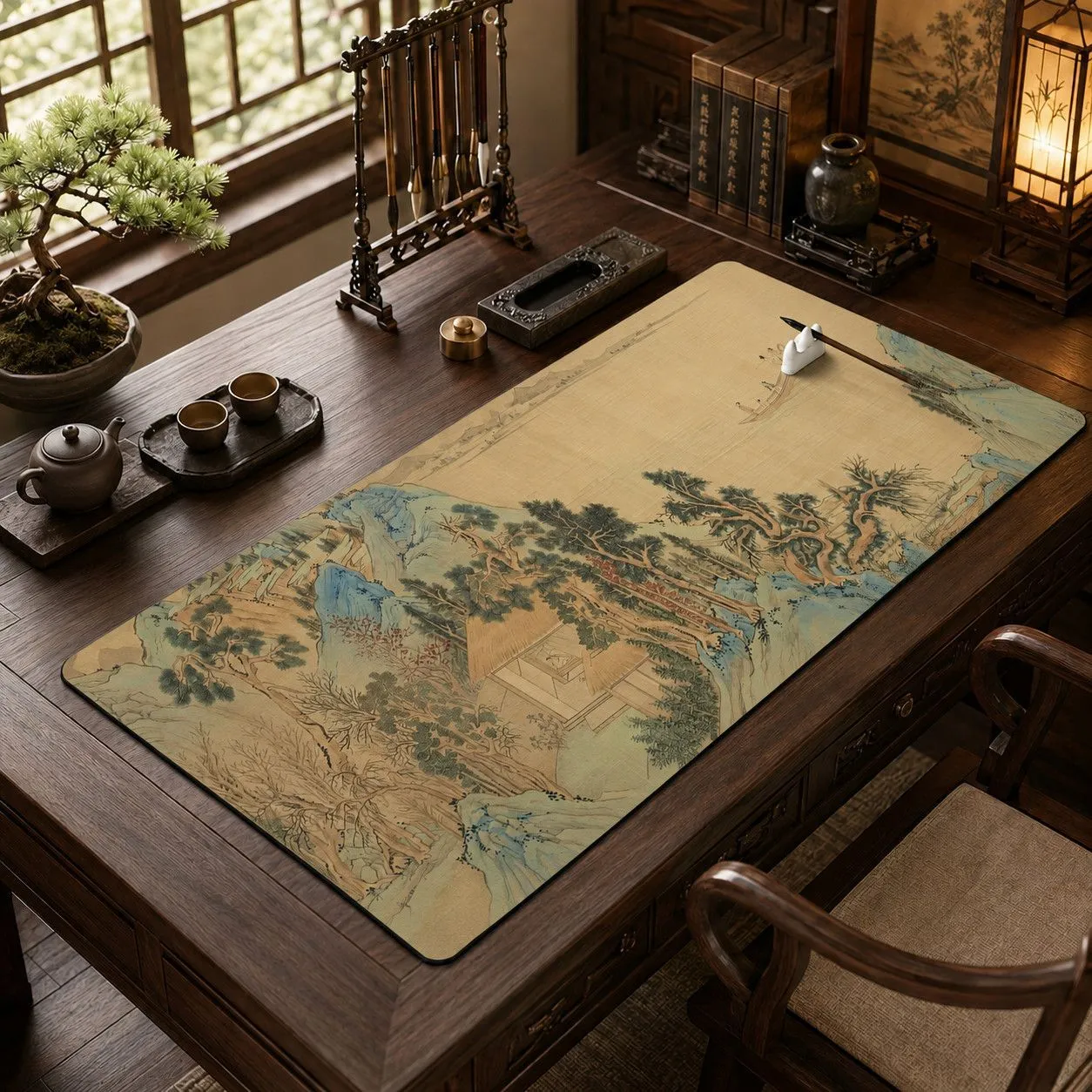 New Chinese Calligraphy Book Cushion Water Absorption Quick Dry Easy Care Study Room Study Desk Cushion National Style Desk Cloth Desktop Protective Cushion – image 9