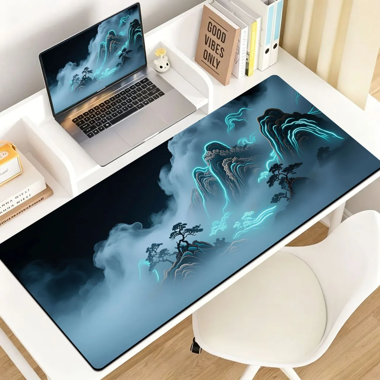 Mouse Pad Extra Large Computer Keyboard Pad E-sports Anime Game National Style Desk Pad Boys and Girls Edge Lock Thickening
