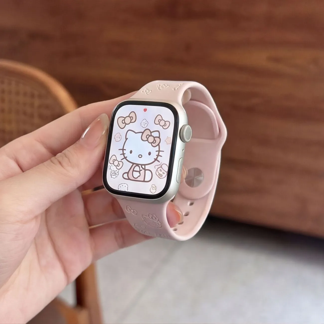 For Apple iwatch S11/10KT Silicone Watch Band S9/S8/S7 Watch Band Print Cartoon Cute – image 3