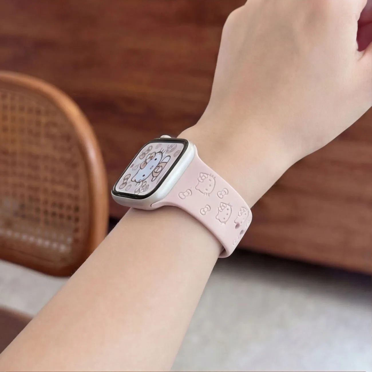 For Apple iwatch S11/10KT Silicone Watch Band S9/S8/S7 Watch Band Print Cartoon Cute – image 5