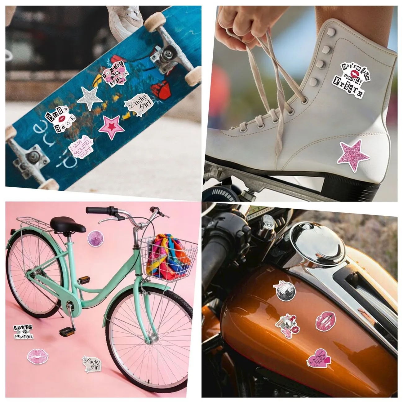 50 Stickers Pink Sweet Cool Y2K Stickers ins Spice Girl Variety Posters Decorative DIY Ledger Phone Suitcase – image 11