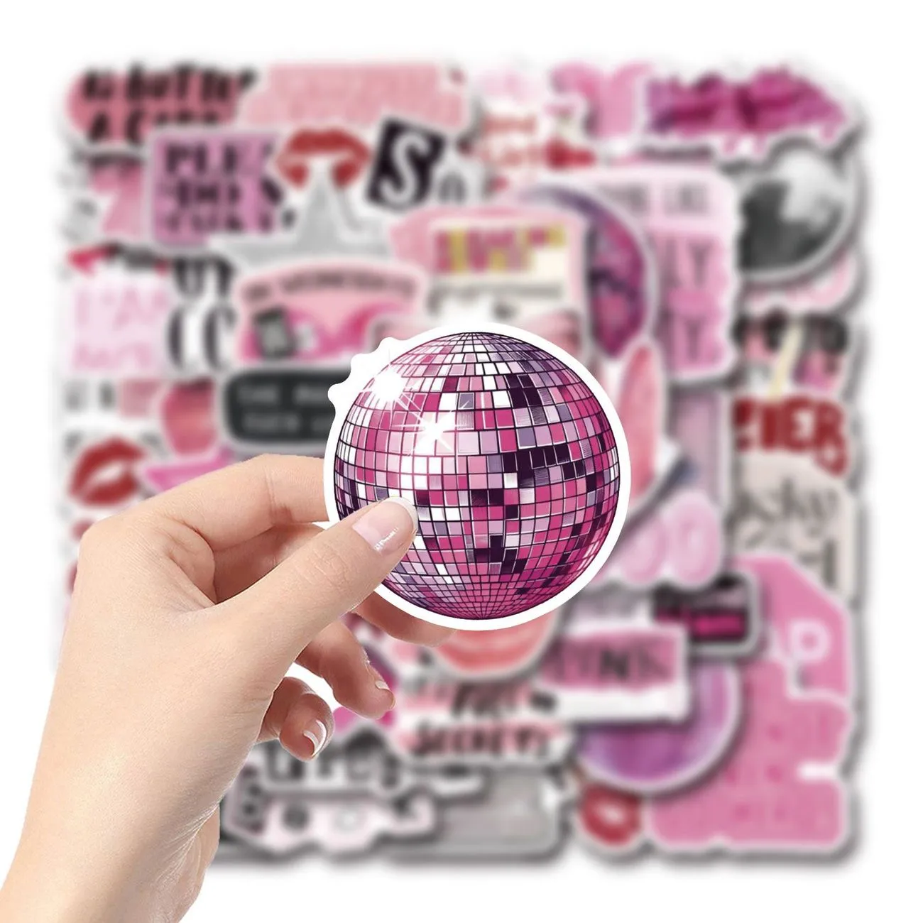 50 Stickers Pink Sweet Cool Y2K Stickers ins Spice Girl Variety Posters Decorative DIY Ledger Phone Suitcase – image 4