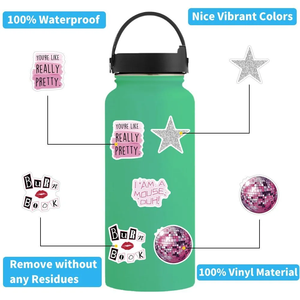 50 Stickers Pink Sweet Cool Y2K Stickers ins Spice Girl Variety Posters Decorative DIY Ledger Phone Suitcase – image 6