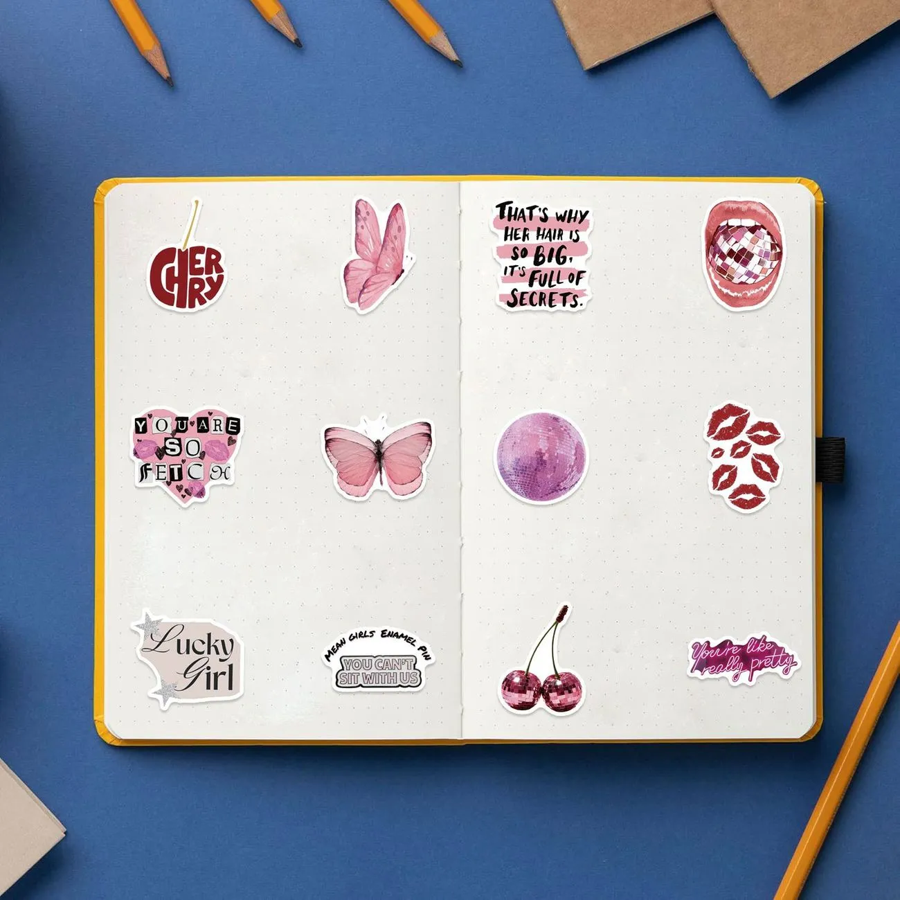 50 Stickers Pink Sweet Cool Y2K Stickers ins Spice Girl Variety Posters Decorative DIY Ledger Phone Suitcase – image 10