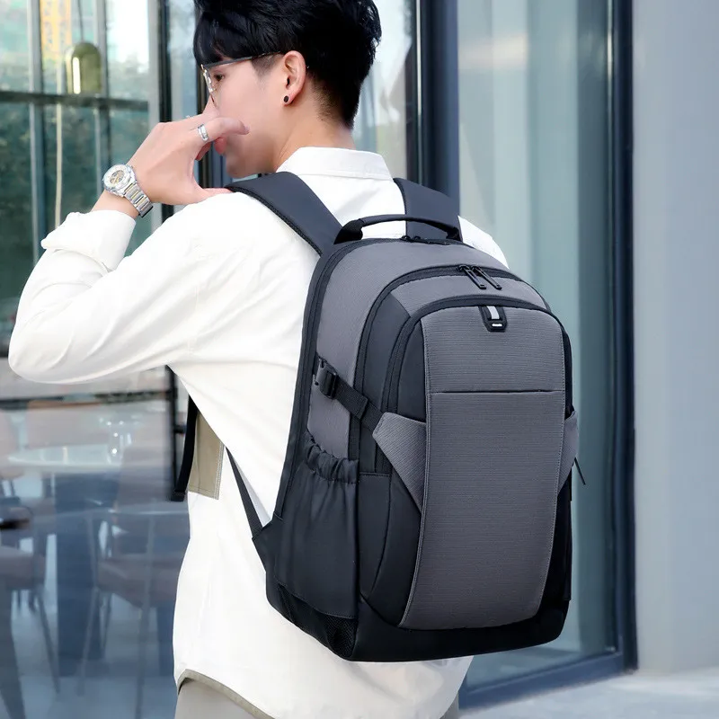 Large Capacity Schoolbag Travel Rechargeable Waterproof Computer Backpack Business Casual Commuter Unisex Backpack – image 6