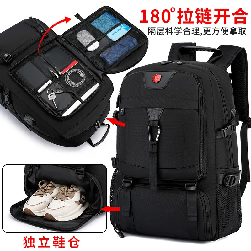Backpack 2026 new travel backpack men large capacity travel waterproof mountaineering bag luggage bag outdoor travel bag – image 4