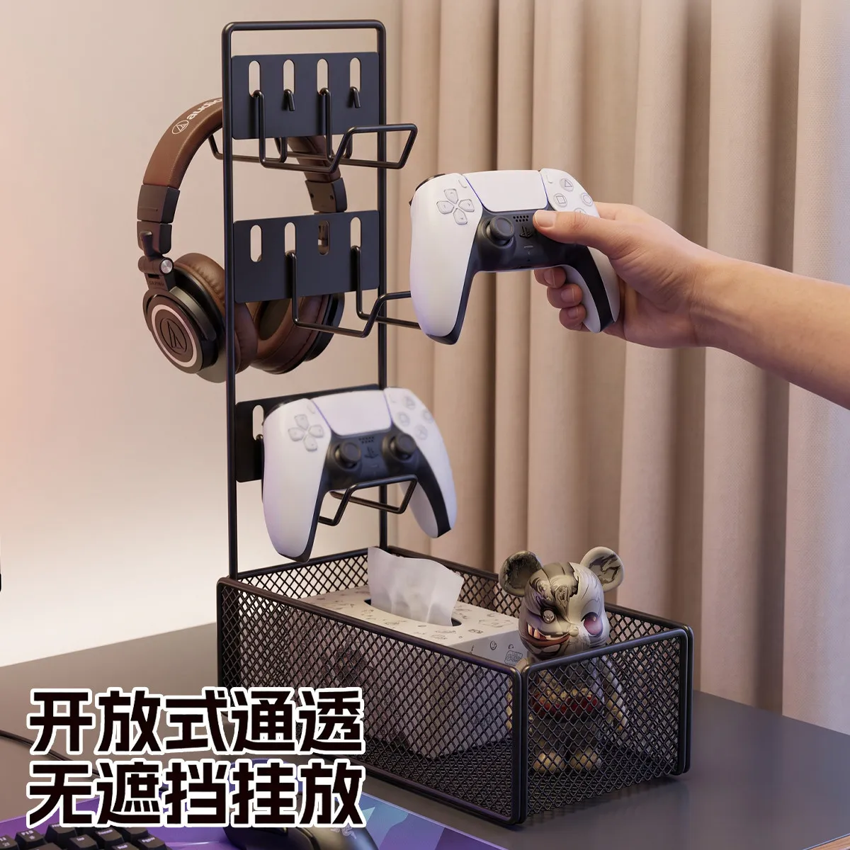 Gamepad Storage Stand Hanger Headphone Headset Console Creative Phone Gamepad Shelf Tabletop – image 7