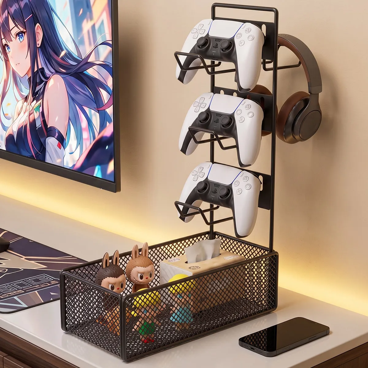 Gamepad Storage Stand Hanger Headphone Headset Console Creative Phone Gamepad Shelf Tabletop – image 10
