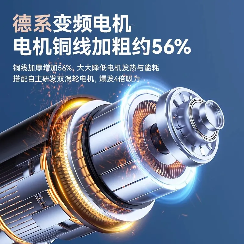 Car Wireless Vacuum Cleaner Powerful Blow Suction Dual Use Household Small Handheld Power Extra Large Suction Brushless Motor – image 6