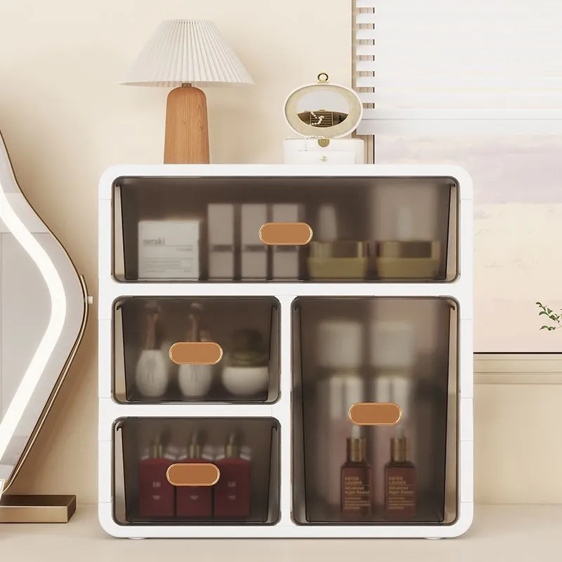 Desk Storage Box Drawer Desk Office Clutter Organizer Box Cabinet Dresser Cosmetic Storage Cabinet – image 8