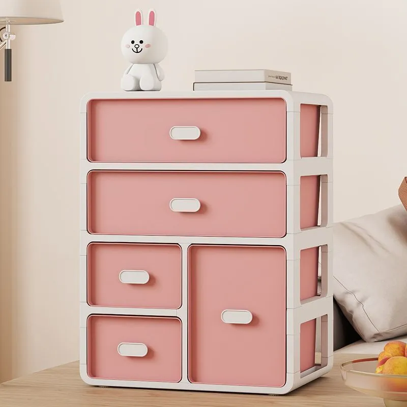 Desk Storage Box Drawer Desk Office Clutter Organizer Box Cabinet Dresser Cosmetic Storage Cabinet – image 10