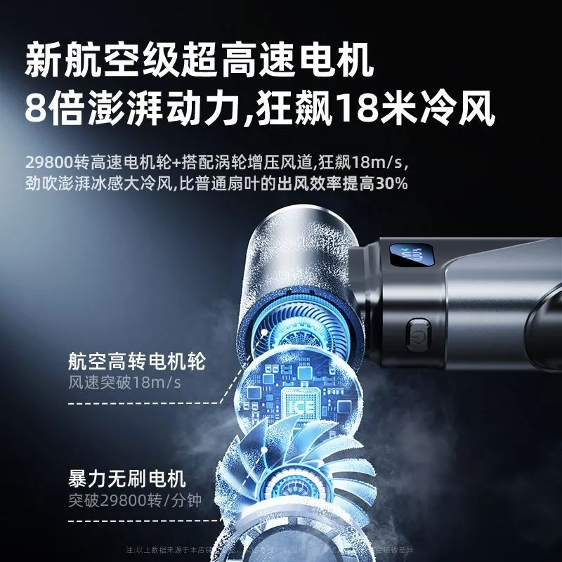 Goodwill Poem Outdoor Handheld Fan Camping USB Infinity Violence Fan Brushless Motor Mini Turbofan – image 9