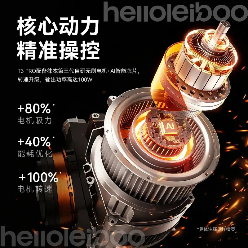 [Leiben] TikTok Same Car Brushless Vacuum Cleaner T3Pro Handheld Suction Blowing Integrated Violent Fan Car Home Dual Use – image 11