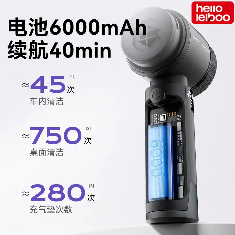 [Leiben] TikTok Same Car Brushless Vacuum Cleaner T3Pro Handheld Suction Blowing Integrated Violent Fan Car Home Dual Use – image 8