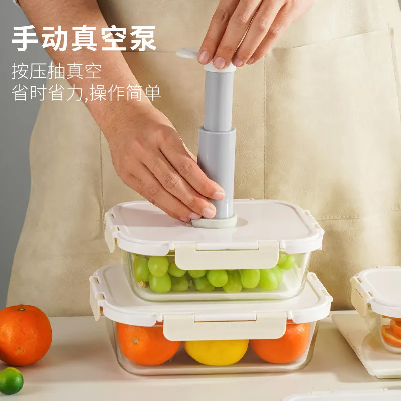 Vacuum crisper, air-sealed jar, kitchen refrigerator, fruit and vegetable box, food storage food box, lunch box – image 11
