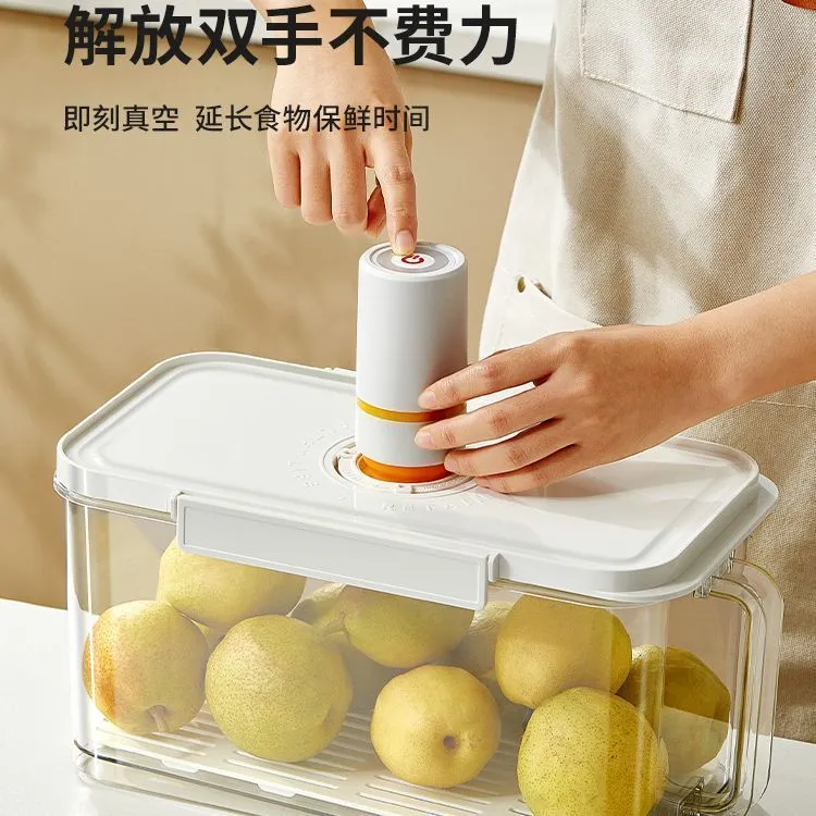 New Vacuum Box Fruit and Vegetable Lock Fresh 30-Day Durable Lock Fresh and Unstringed Kitchen Refrigerator Storage Essential Artifacts