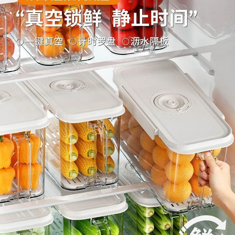 New Vacuum Box Fruit and Vegetable Lock Fresh 30-Day Durable Lock Fresh and Unstringed Kitchen Refrigerator Storage Essential Artifacts – image 7