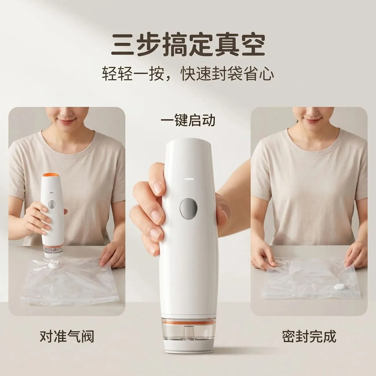 Popular Wireless Vacuum Machine Household Small One-key Lock Fresh Fully Automatic Portable Dry and Wet Food Grade Charging – image 4