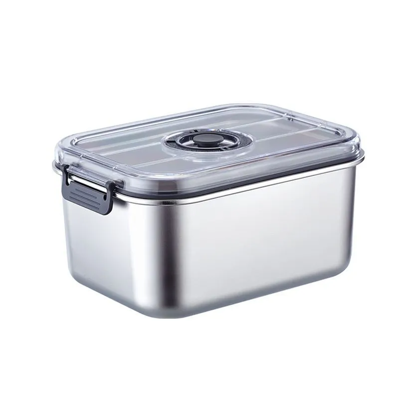 Thickened 304 stainless steel food box Sealed storage box Household fruit and vegetable refrigerated electric vacuum fresh-keeping box – image 10