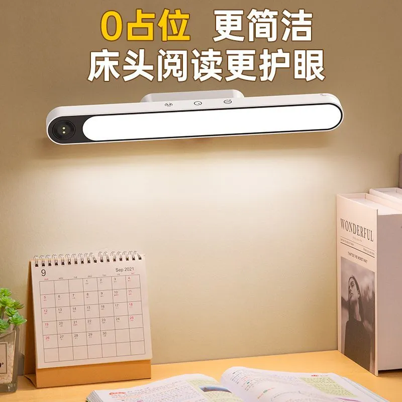 [Yage] Desk Lamp Magnetic Lamp for College Students in Dormitory, Cool Lamp for Bed, No Punching, Adsorption Strip Lamp, Eye Protection Study Lamp – image 4