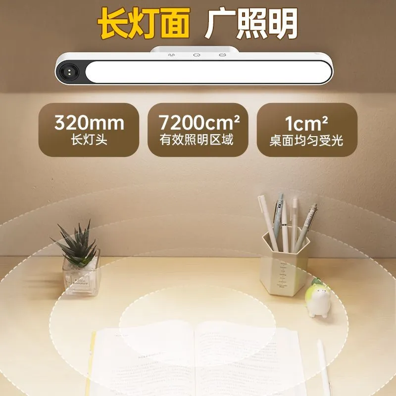 [Yage] Desk Lamp Magnetic Lamp for College Students in Dormitory, Cool Lamp for Bed, No Punching, Adsorption Strip Lamp, Eye Protection Study Lamp – image 5