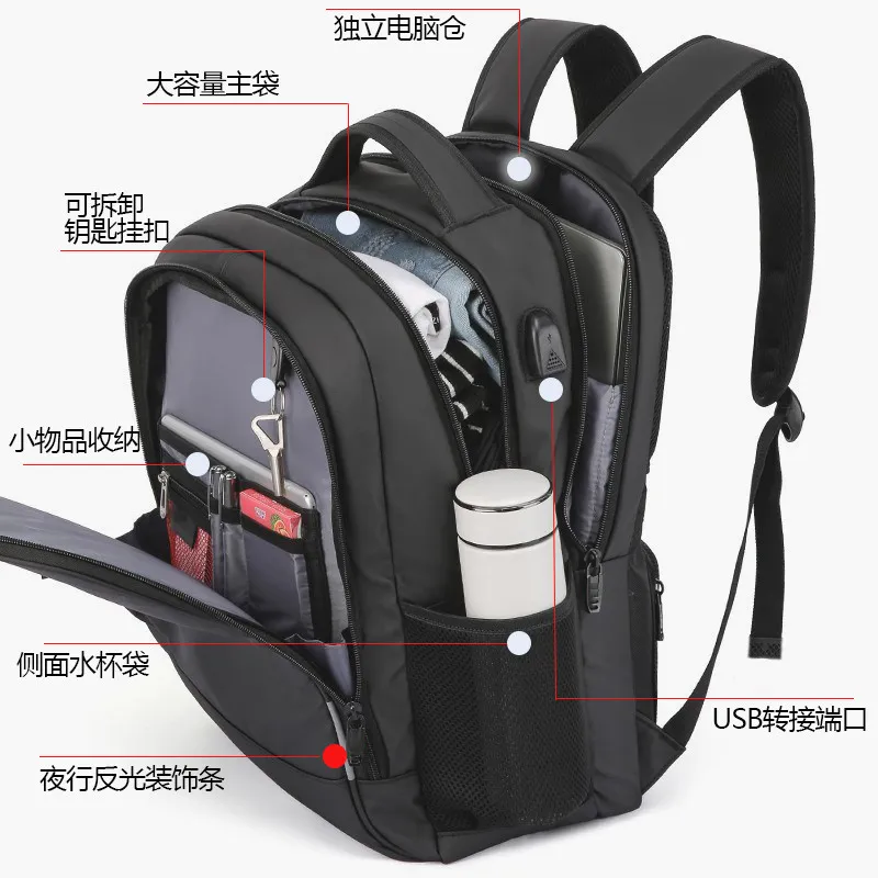 Large Capacity Waterproof 16 "Computer Oxford Sweettourist Backpack OL Commuter Fashion – image 4