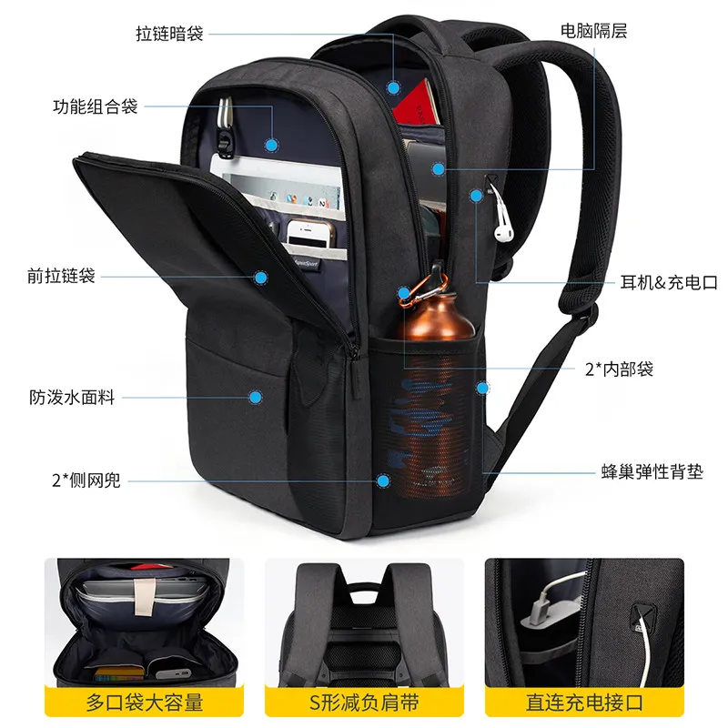 [Limited Edition] Large Capacity Backpack Travel Bag Reduced Burden School Bag Commuter College Student Laptop Backpack – image 5