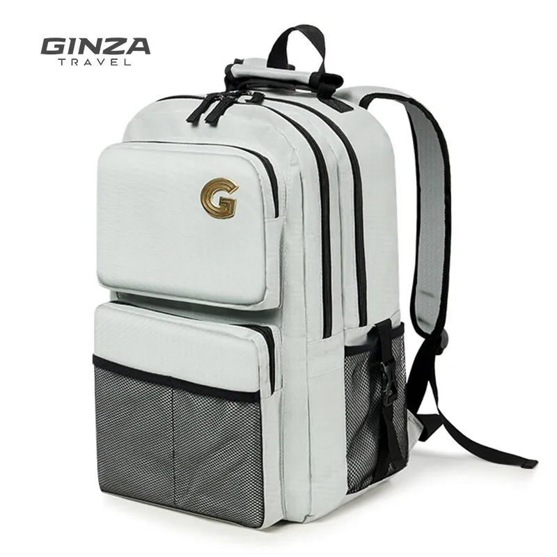 [Ginza] School Bag Backpack New Backpack Unisex Junior High School College Student Computer Bag Travel Bag School Bag Large Capacity – image 2