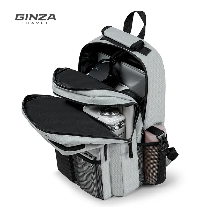 [Ginza] School Bag Backpack New Backpack Unisex Junior High School College Student Computer Bag Travel Bag School Bag Large Capacity – image 6