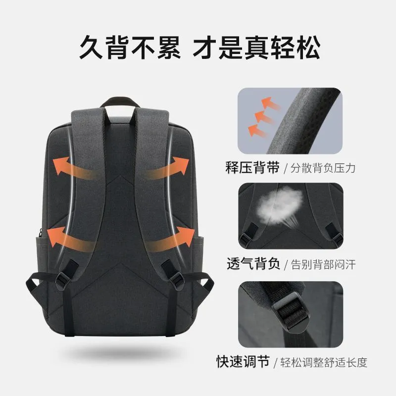 [Lightweight and large capacity] Deacon Abbey Backpack Male College Student Schoolbag Backpack Laptop Bag Lightweight Travel Backpack – image 8