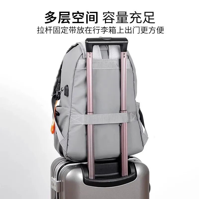 [Backpack] men's new backpack travel light business laptop bag business commute anti-splash wear school bag – image 6
