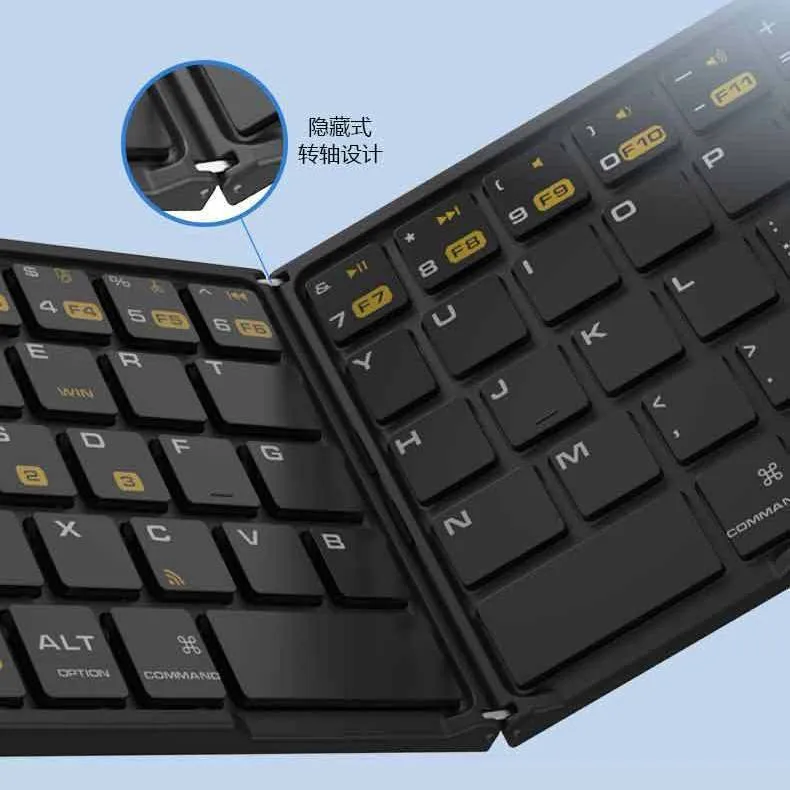 Acer Wireless Bluetooth Folding Keyboard Portable Apple Huawei Android Rechargeable Mini Mute Universal – image 4