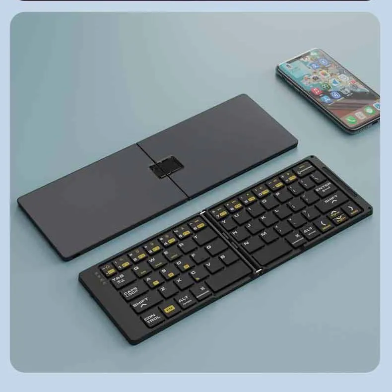 Acer Wireless Bluetooth Folding Keyboard Portable Apple Huawei Android Rechargeable Mini Mute Universal – image 6