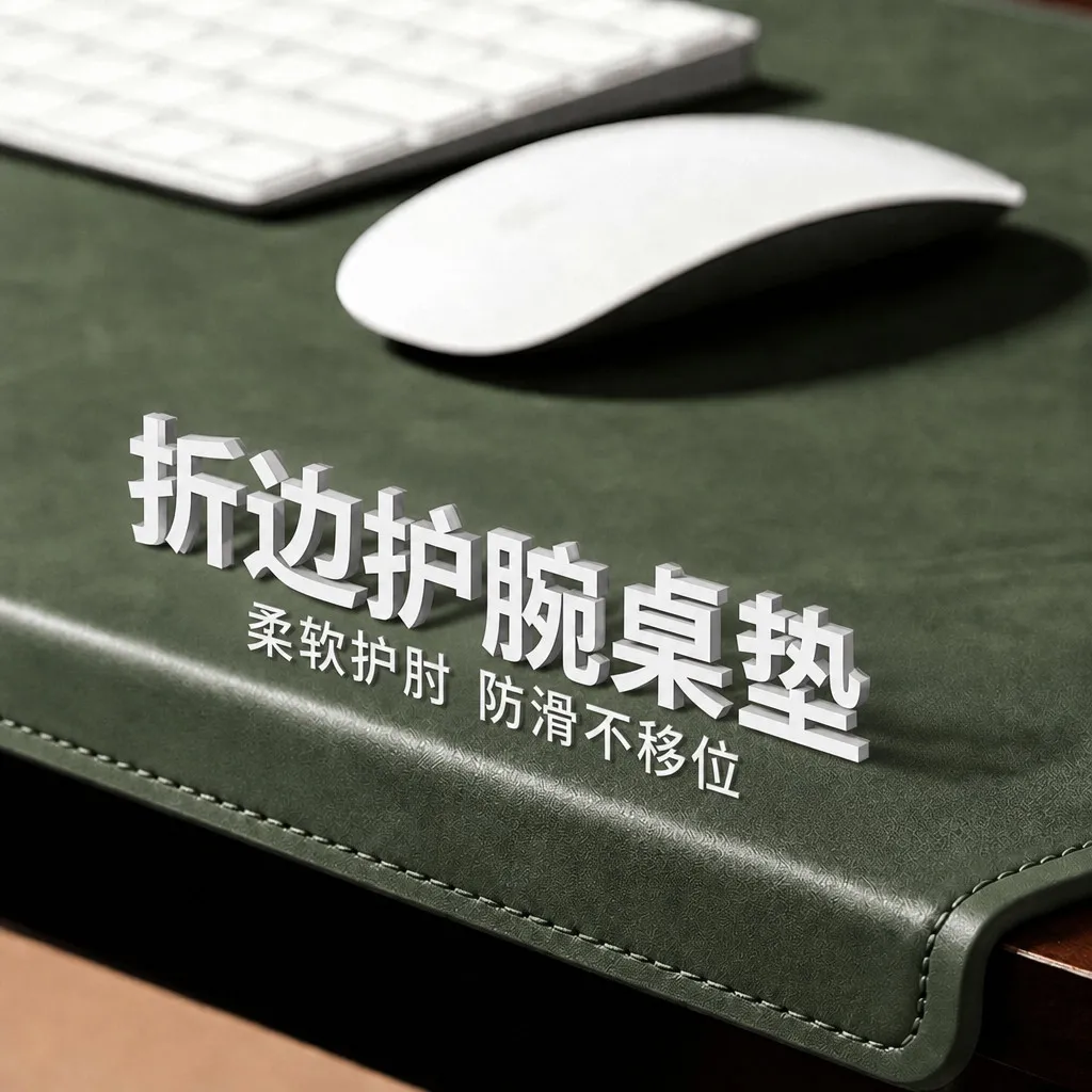 [Elbow Folding Table Mat] Computer Tablecloth Waterproof Oilproof Wrist Washproof Mouse Pad Office Desk Pad – image 3