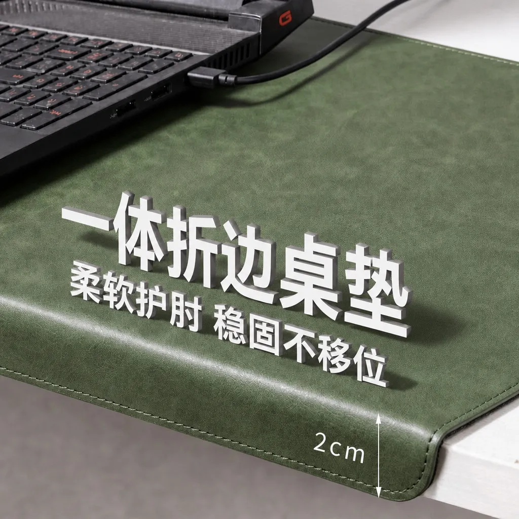 [Elbow Folding Table Mat] Computer Tablecloth Waterproof Oilproof Wrist Washproof Mouse Pad Office Desk Pad – image 4
