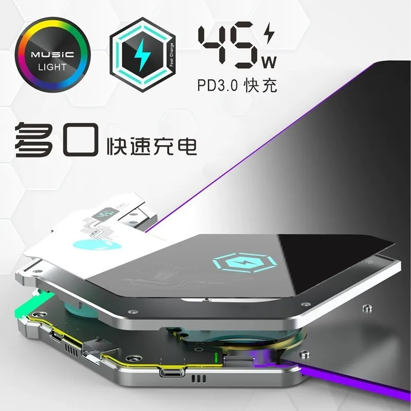 [Alien] RGB Luminous Wireless Charging Mouse Pad Oversized Gaming Desktop Pad Wireless Charging Mouse Pad – image 9