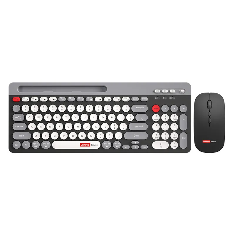 Lenovo/Lenovo Wireless Bluetooth Dual Mode Key Mouse Set Rechargeable Notebook Desktop Phone Holder P231 – image 2