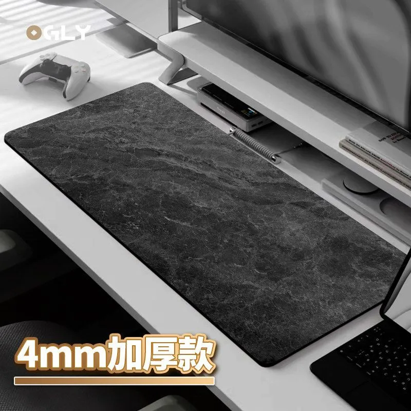 [Microfiber] OGLY Marble Gaming Table Mat Dirty Resistant Keyboard Mouse Pad Long Office Pad – image 8