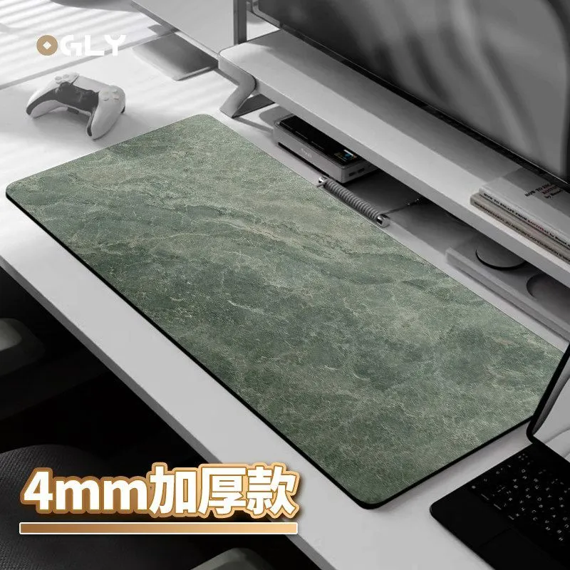 [Microfiber] OGLY Marble Gaming Table Mat Dirty Resistant Keyboard Mouse Pad Long Office Pad – image 9