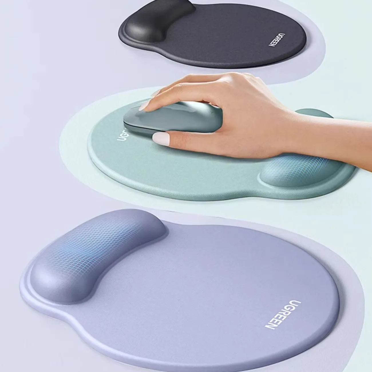 Cloud massage mouse pad protective wrist computer desktop office boys and girls mouse wrist pad memory cotton comfortable non-slip – image 2