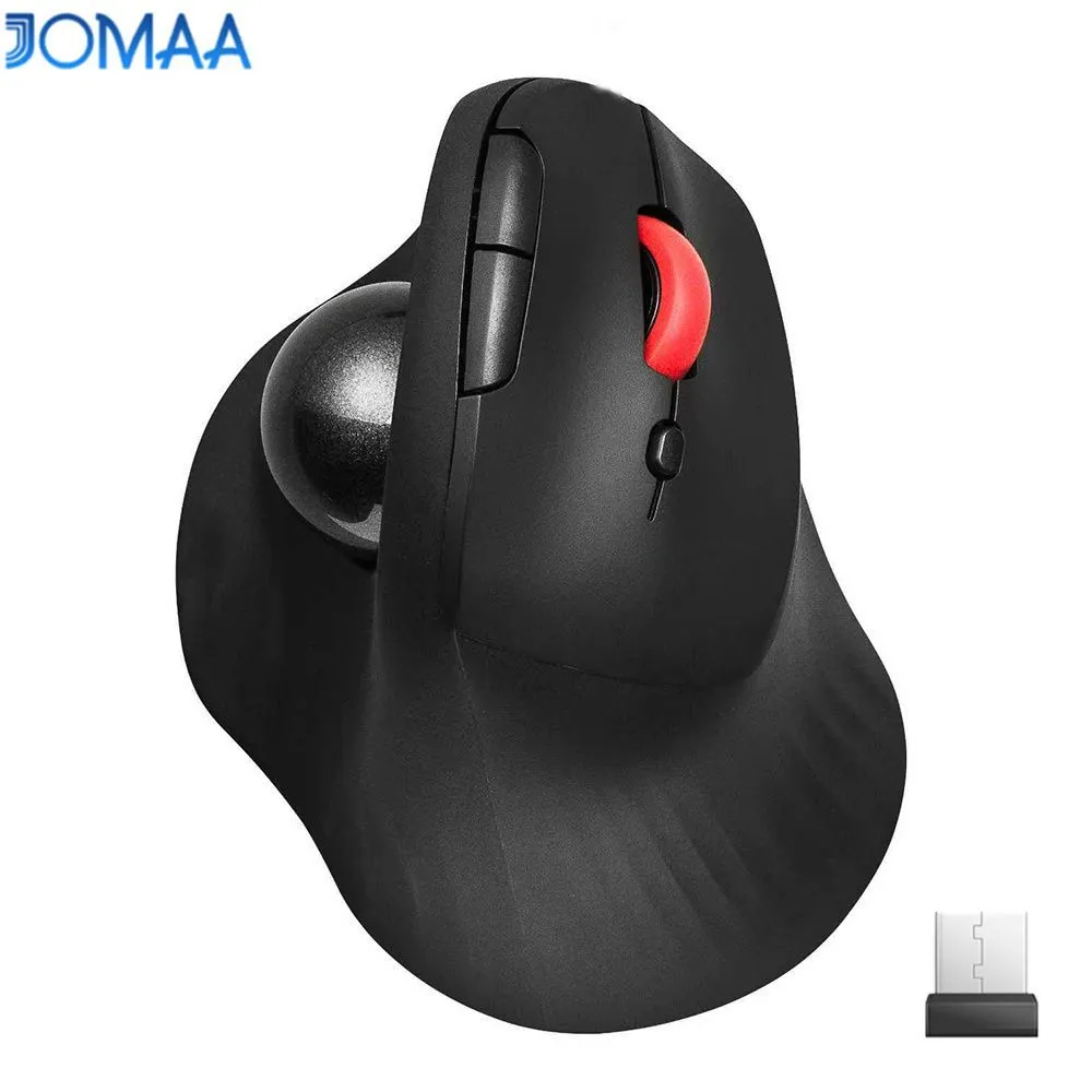 jomaa Silent Dual Mode Vertical Vertical Trackball Mouse Ergonomic Optical Sensing Drawing Design CAD – image 11