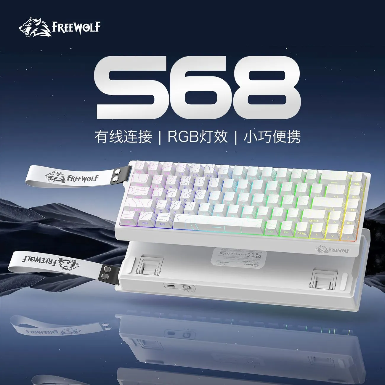 Wired Gaming Keyboard Compact Convenient Quiet Typing Office No Lag Desktop Notebook Delta Esports – image 8