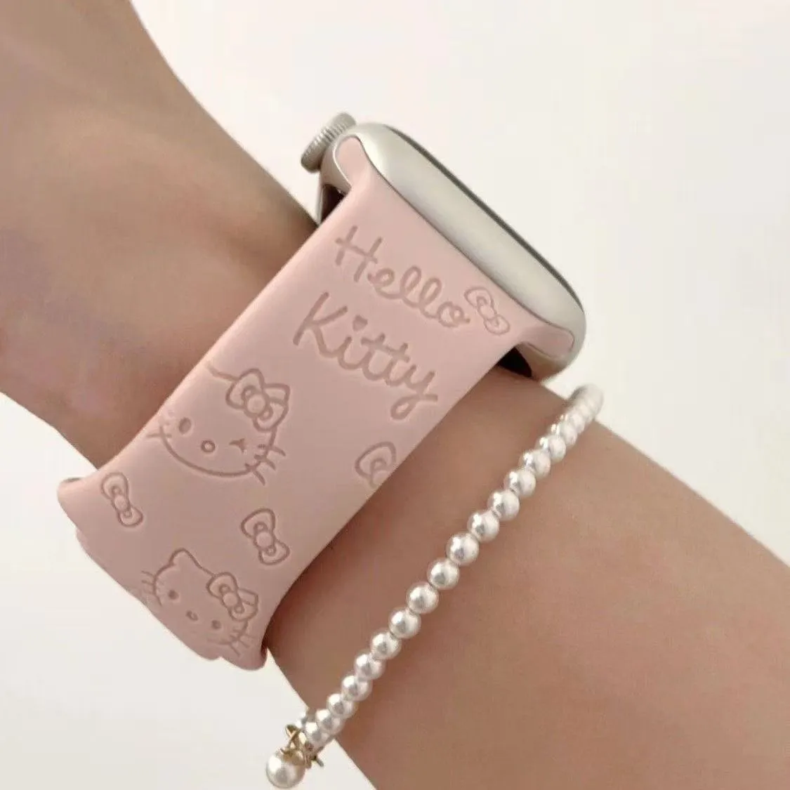 For Apple iwatch S11/10KT Silicone Watch Band S9/S8/S7 Watch Band Print Cartoon Cute