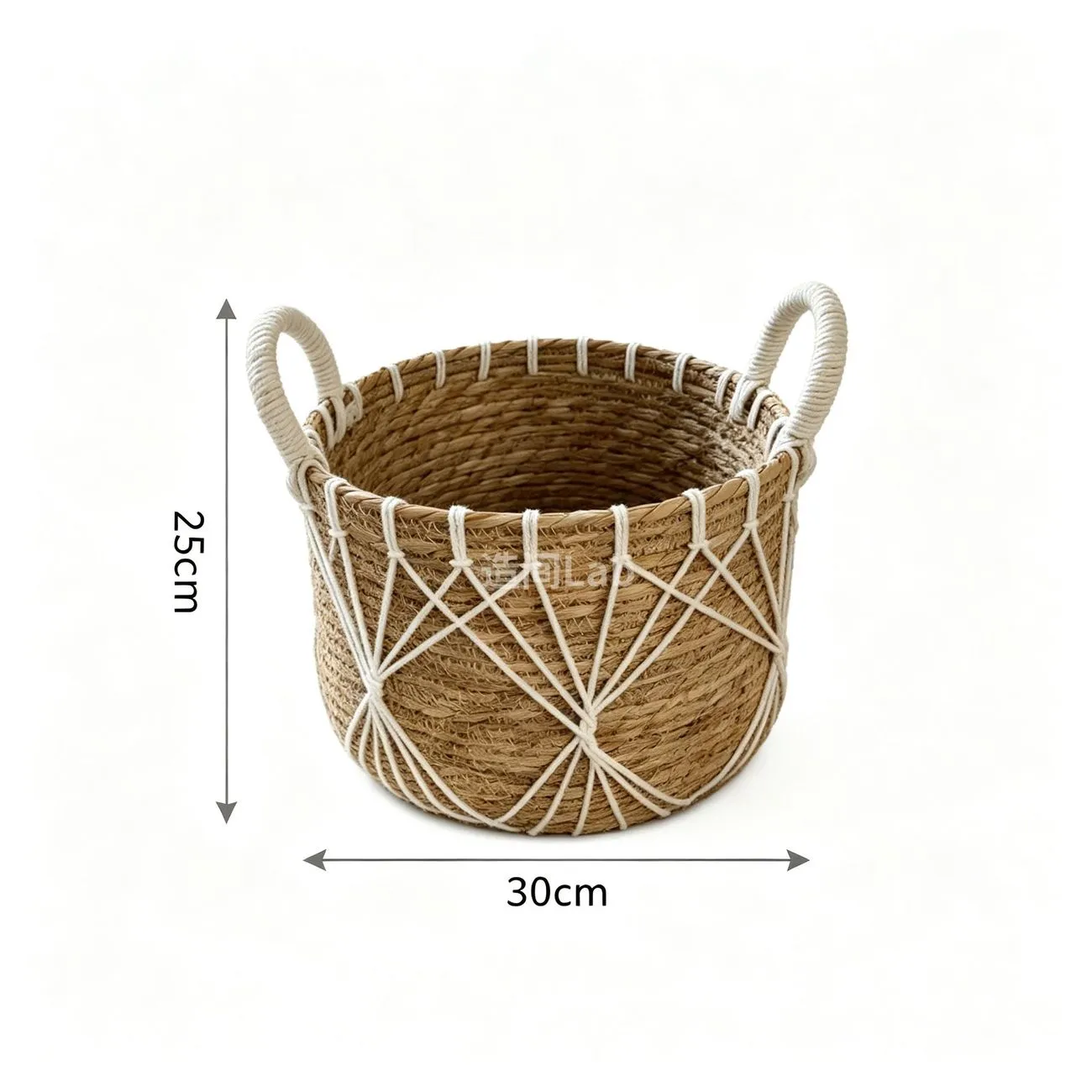 Medieval lace hand woven storage basket with handle High quality woven storage basket Clothing finishing basket – image 6