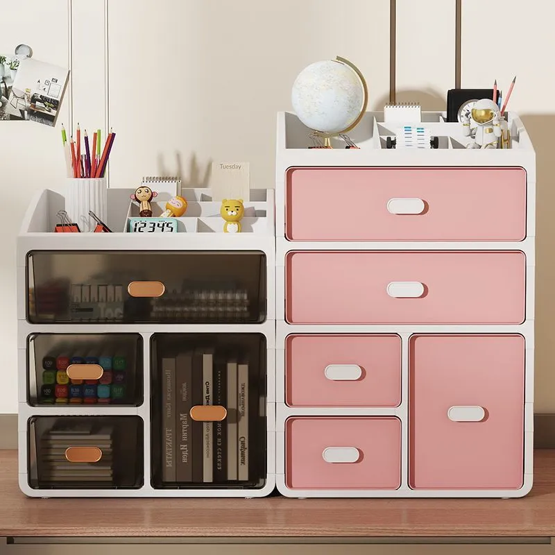 Large Capacity Tabletop Cosmetic Organizer Dresser Multilayer Organizer Dustproof Drawer Skincare Shelf – image 8