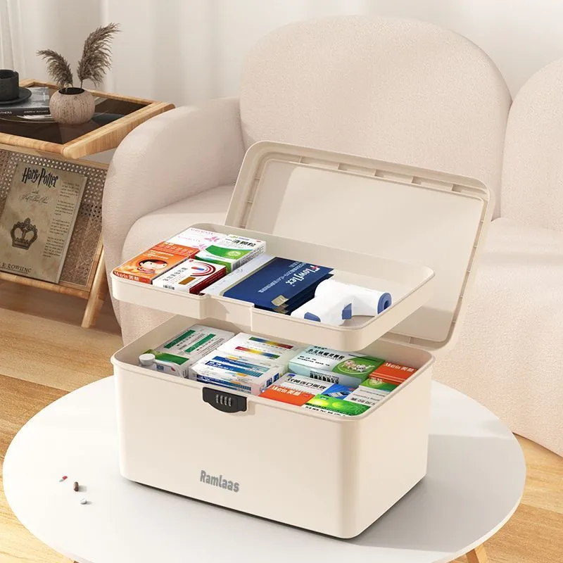 Document storage box Large capacity password storage box Valuables storage box File storage box Locked lock box – image 7