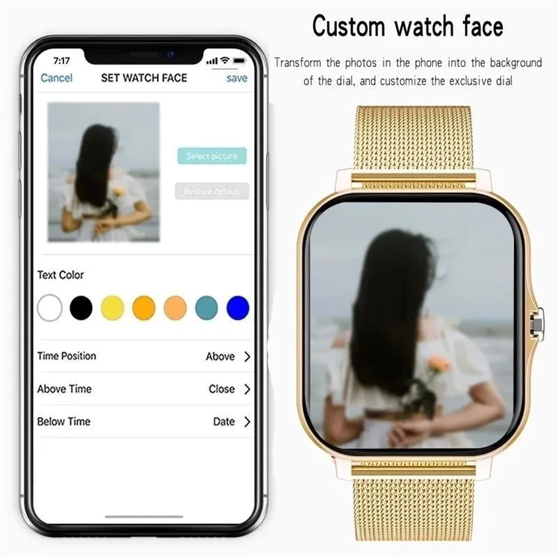 LIGE Full Touch Sport Smart Watch Men Women Heart Rate Fitne – image 3