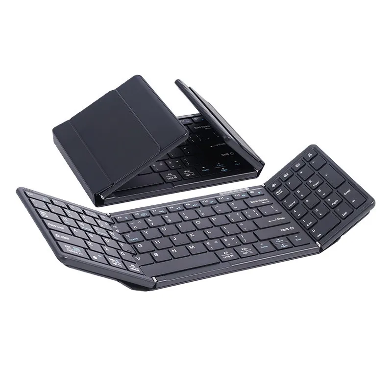 Hook Bluetooth three-fold keyboard and mouse set portable full-size full physical keys mobile phone iPad tablet universal – image 9
