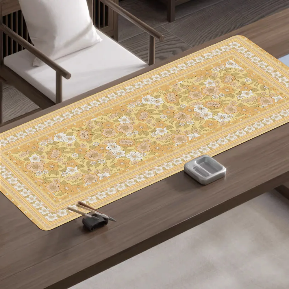 Chinese Folk Extra Large Mouse Pad Xinjiang Ethnic Traditional Pattern Ironproof Desk Pad Computer Keyboard Pad – image 4